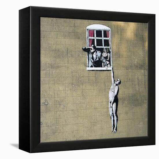 Scandal-Banksy-Framed Premier Image Canvas