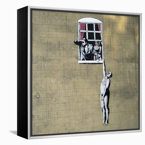 Scandal-Banksy-Framed Premier Image Canvas