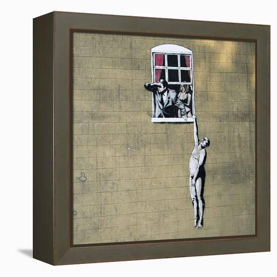 Scandal-Banksy-Framed Premier Image Canvas