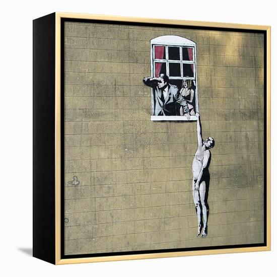 Scandal-Banksy-Framed Premier Image Canvas