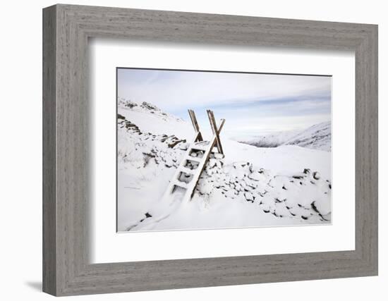 Scandale Pass below Red Screes in the Lake District, England, UK. January 2012-Ashley Cooper-Framed Photographic Print