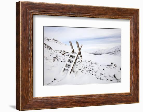 Scandale Pass below Red Screes in the Lake District, England, UK. January 2012-Ashley Cooper-Framed Photographic Print