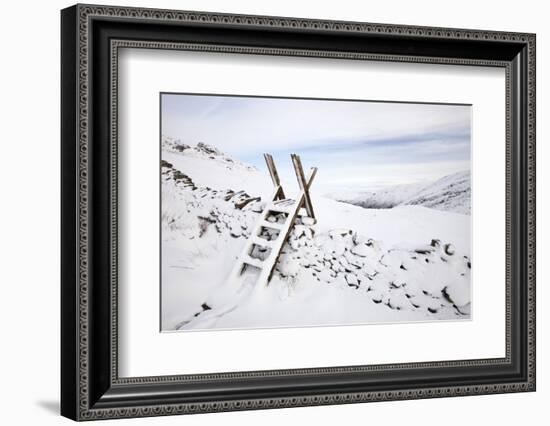 Scandale Pass below Red Screes in the Lake District, England, UK. January 2012-Ashley Cooper-Framed Photographic Print