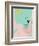 Scandi Abstract Mint Pink-Urban Epiphany-Framed Art Print