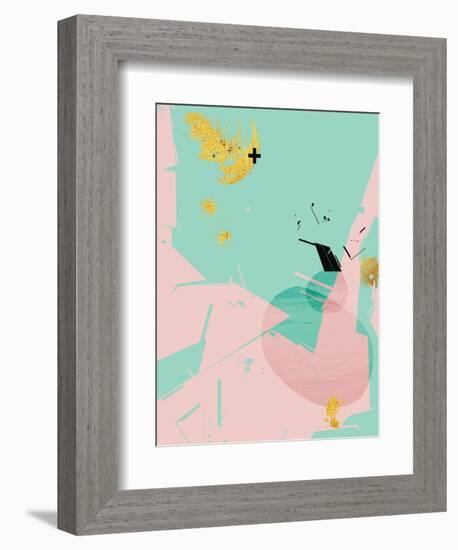 Scandi Abstract Mint Pink-Urban Epiphany-Framed Premium Giclee Print