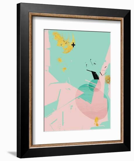 Scandi Abstract Mint Pink-Urban Epiphany-Framed Premium Giclee Print