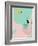 Scandi Abstract Mint Pink-Urban Epiphany-Framed Art Print