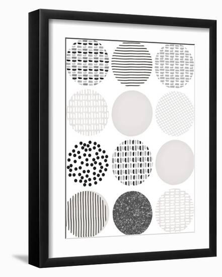 Scandi Circles - Fawn-Clara Wells-Framed Giclee Print