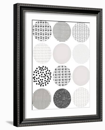 Scandi Circles - Fawn-Clara Wells-Framed Giclee Print