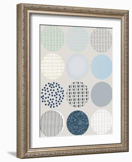 Scandi Circles-Clara Wells-Framed Giclee Print