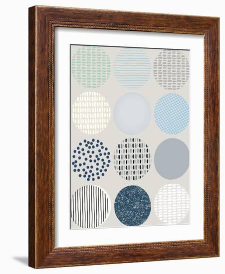 Scandi Circles-Clara Wells-Framed Giclee Print