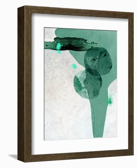 Scandi Minimalist Abstract TEAL-Urban Epiphany-Framed Art Print