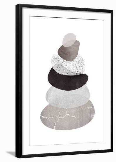 Scandi Stones I-Clara Wells-Framed Giclee Print