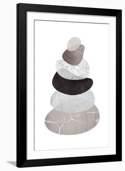 Scandi Stones I-Clara Wells-Framed Giclee Print