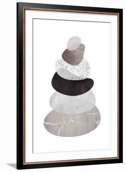 Scandi Stones I-Clara Wells-Framed Giclee Print