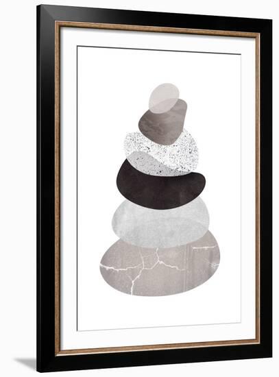 Scandi Stones I-Clara Wells-Framed Giclee Print