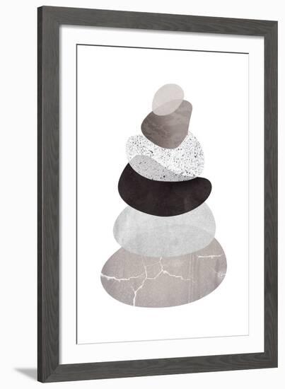 Scandi Stones I-Clara Wells-Framed Giclee Print