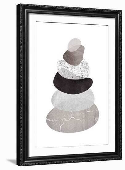 Scandi Stones I-Clara Wells-Framed Giclee Print