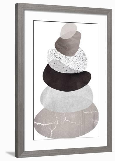 Scandi Stones I-Clara Wells-Framed Giclee Print