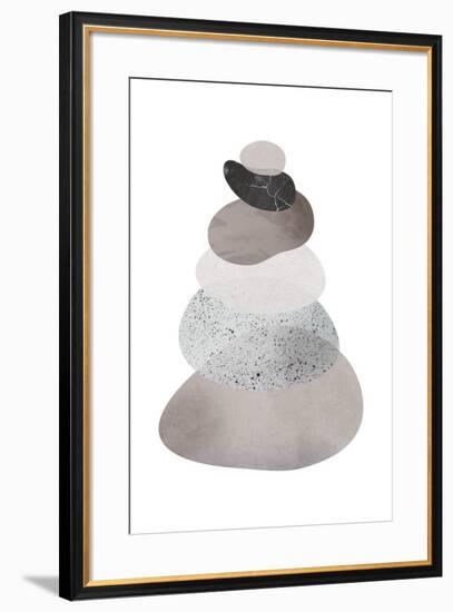 Scandi Stones II-Clara Wells-Framed Giclee Print