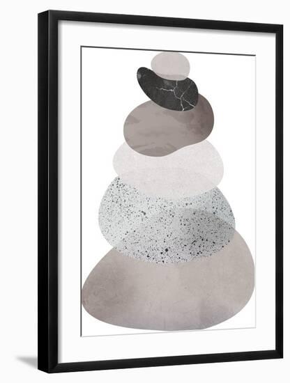 Scandi Stones II-Clara Wells-Framed Giclee Print