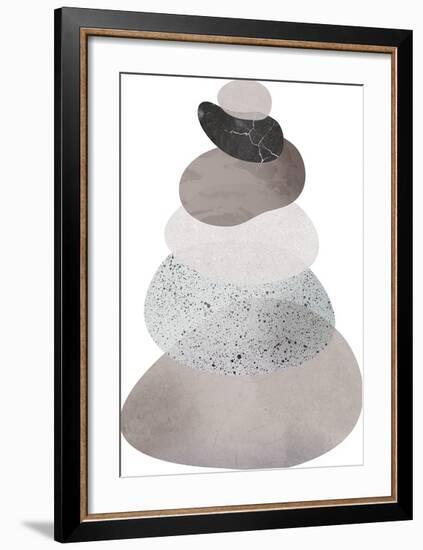 Scandi Stones II-Clara Wells-Framed Giclee Print