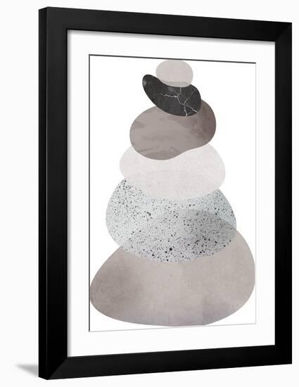 Scandi Stones II-Clara Wells-Framed Giclee Print