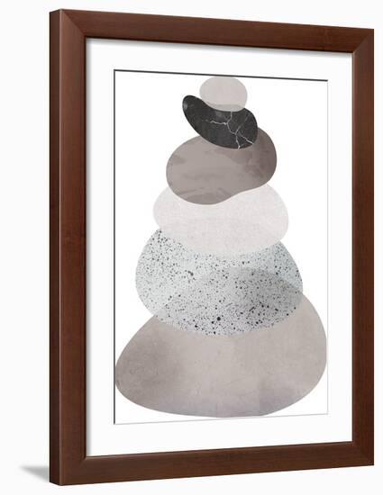 Scandi Stones II-Clara Wells-Framed Giclee Print