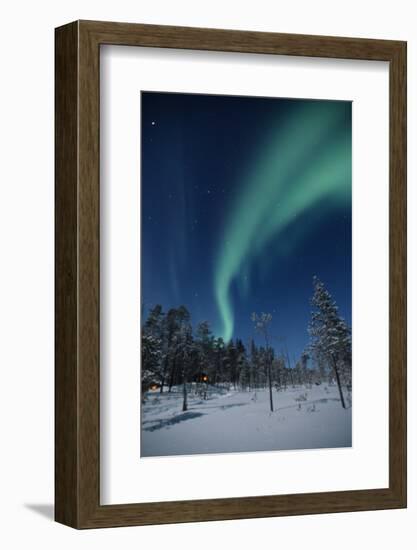 Scandinavia, Finland, Lapland, Ivalo, The Aurora borealis-Daisy Gilardini-Framed Photographic Print