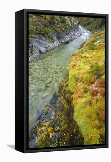 Scandinavia, Norway, Rondane, National-Park, Mountain Stream, Rocks-Rainer Mirau-Framed Premier Image Canvas