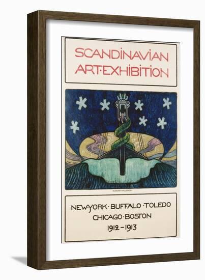 Scandinavian Art Exhibition: 1912-1913 Poster-Gunnar August Hallstrom-Framed Giclee Print