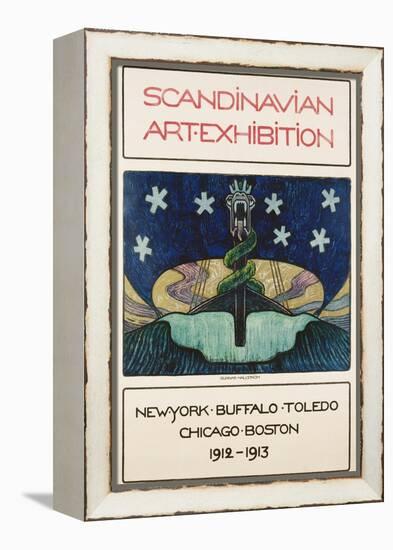 Scandinavian Art Exhibition: 1912-1913 Poster-Gunnar August Hallstrom-Framed Premier Image Canvas