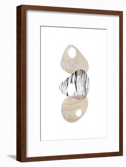 Scandinavian Balance Neutral 3-Urban Epiphany-Framed Art Print