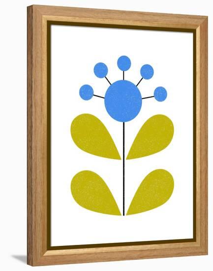 Scandinavian Blue Flower-Anita Nilsson-Framed Stretched Canvas