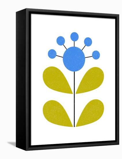 Scandinavian Blue Flower-Anita Nilsson-Framed Stretched Canvas