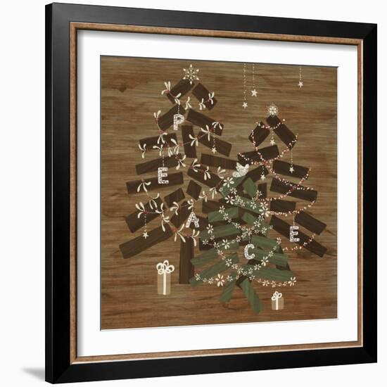 Scandinavian Christmas Peace-Yachal Design-Framed Giclee Print