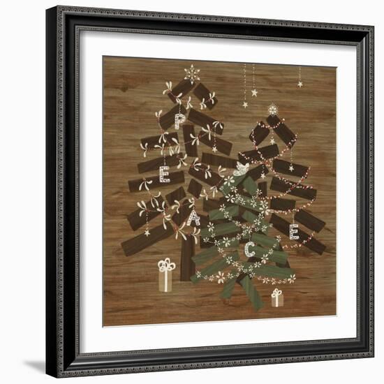 Scandinavian Christmas Peace-Yachal Design-Framed Giclee Print