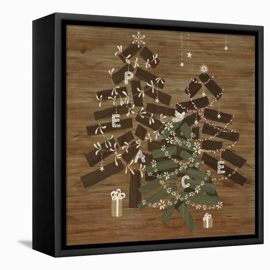 Scandinavian Christmas Peace-Yachal Design-Framed Stretched Canvas