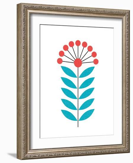 Scandinavian Coral Flower II-Anita Nilsson-Framed Art Print