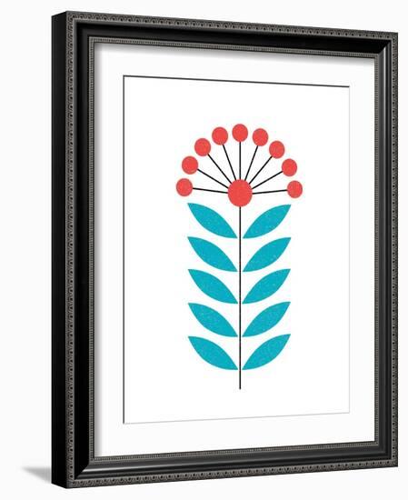 Scandinavian Coral Flower II-Anita Nilsson-Framed Art Print