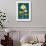 Scandinavian Lotus (Blue)-null-Framed Art Print displayed on a wall