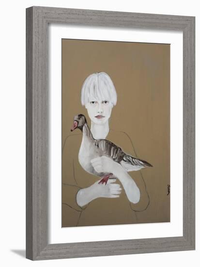 Scandinavian Pink Footed Goose, 2017-Susan Adams-Framed Giclee Print