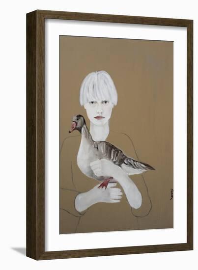 Scandinavian Pink Footed Goose, 2017-Susan Adams-Framed Giclee Print