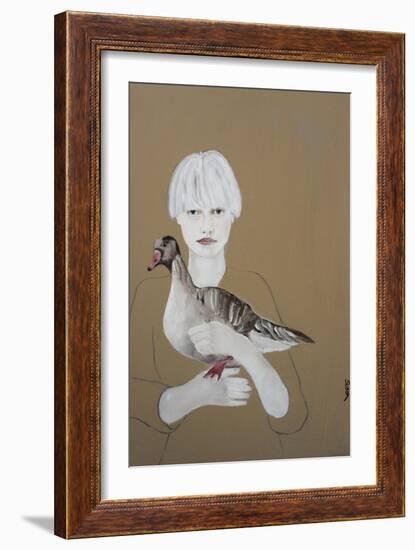 Scandinavian Pink Footed Goose, 2017-Susan Adams-Framed Giclee Print