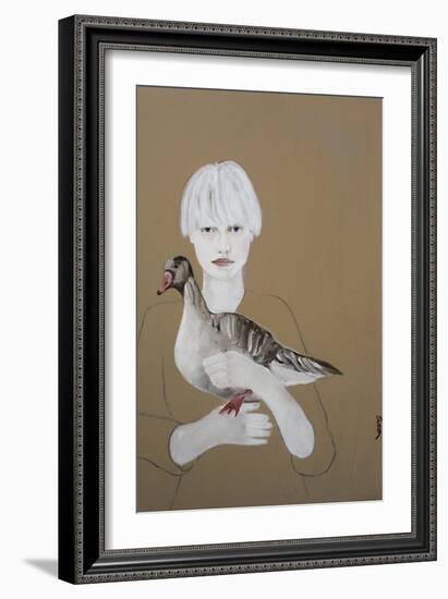 Scandinavian Pink Footed Goose, 2017-Susan Adams-Framed Giclee Print