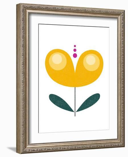 Scandinavian Yellow Flower-Anita Nilsson-Framed Art Print