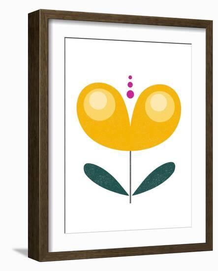 Scandinavian Yellow Flower-Anita Nilsson-Framed Art Print