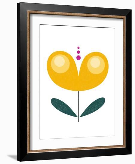 Scandinavian Yellow Flower-Anita Nilsson-Framed Art Print