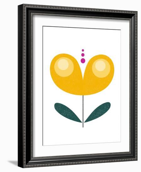 Scandinavian Yellow Flower-Anita Nilsson-Framed Art Print