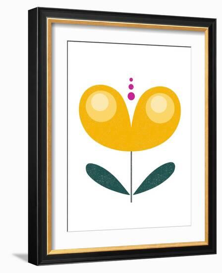 Scandinavian Yellow Flower-Anita Nilsson-Framed Art Print